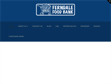 Tablet Screenshot of ferndalefoodbank.org